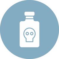 Poison Glyph Multi Circle Icon vector