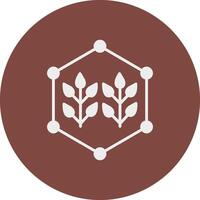 Connected Farming Glyph Multi Circle Icon vector