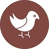 Bird Glyph Multi Circle Icon vector