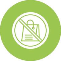 Prohibited Sign Glyph Multi Circle Icon vector