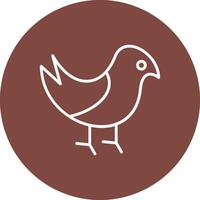 Bird Line Multi Circle Icon vector