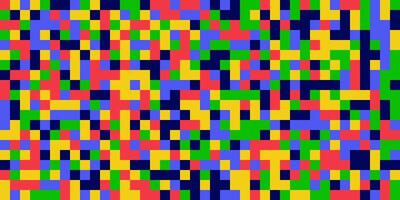 Seamless pattern of colorful pixels, background, 8-bit, pixilation vector