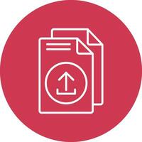 Upload Line Multi Circle Icon vector