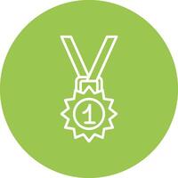 Medal Line Multi Circle Icon vector
