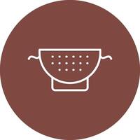Strainer Line Multi Circle Icon vector