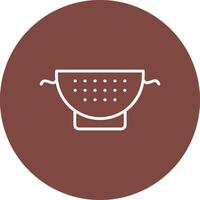 Strainer Line Multi Circle Icon vector