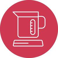 Electric Kettles Line Multi Circle Icon vector