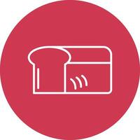 Bread Line Multi Circle Icon vector