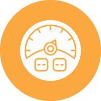 Gauge Glyph Multi Circle Icon vector