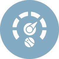 Gauge Glyph Multi Circle Icon vector