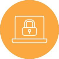 Security Line Multi Circle Icon vector