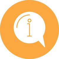 Information Glyph Multi Circle Icon vector