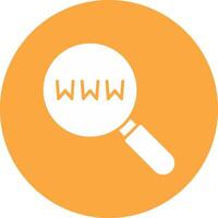 Keyword Research Glyph Multi Circle Icon vector