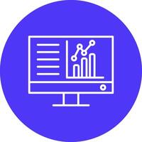 Dashboard Line Multi Circle Icon vector