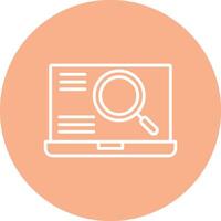 Search Line Multi Circle Icon vector