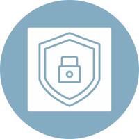 App Security Glyph Multi Circle Icon vector