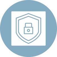 App Security Glyph Multi Circle Icon vector