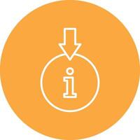 Information Download Line Multi Circle Icon vector