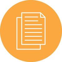 Document Line Multi Circle Icon vector