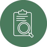 Review Line Multi Circle Icon vector