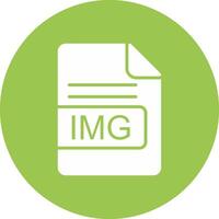 IMG File Format Glyph Multi Circle Icon vector