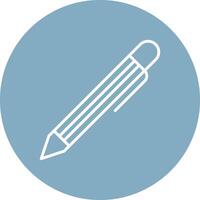 Pen Line Multi Circle Icon vector