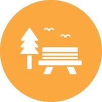 Park Glyph Multi Circle Icon vector