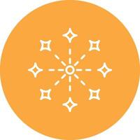 Firework Line Multi Circle Icon vector