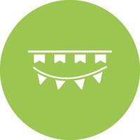 Bunting Glyph Multi Circle Icon vector