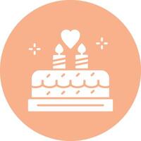 Anniversary Glyph Multi Circle Icon vector