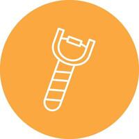 Slingshot Line Multi Circle Icon vector