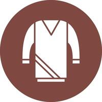 Sweater Glyph Multi Circle Icon vector