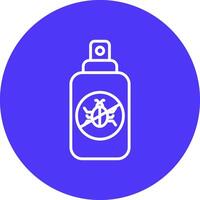 Insect Repellent Line Multi Circle Icon vector