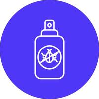 Insect Repellent Line Multi Circle Icon vector