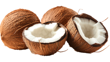 Frais noix de coco transparent image png