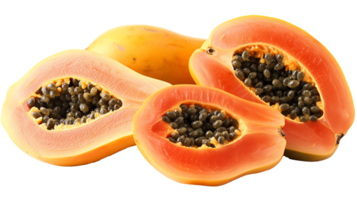 färsk papaya transparent bild png