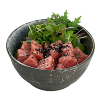 3D Rendering of a Raw Meat Pieces in a Bowl on Transparent Background png