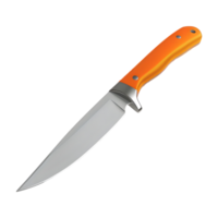 3D Rendering of a Sharp Kitchen Knife on Transparent Background png