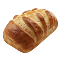 3d Rendern von ein braun Brot gebacken auf transparent Hintergrund png