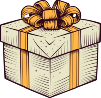 Ai image of gift box clipart design illustration png