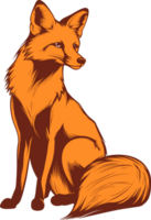 Renard clipart conception illustration png