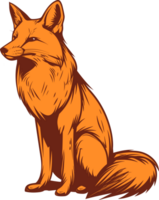 Renard clipart conception illustration png