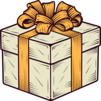 ai image de cadeau boîte clipart conception illustration png