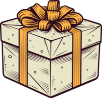 Ai image of gift box clipart design illustration png