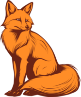 Fox clipart design illustration png