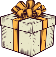 Ai image of gift box clipart design illustration png