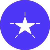 Star Glyph Multi Circle Icon vector