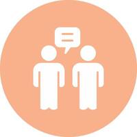 Relationship Glyph Multi Circle Icon vector