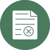 File Format Glyph Multi Circle Icon vector