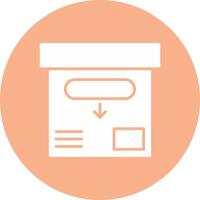 Archive Glyph Multi Circle Icon vector